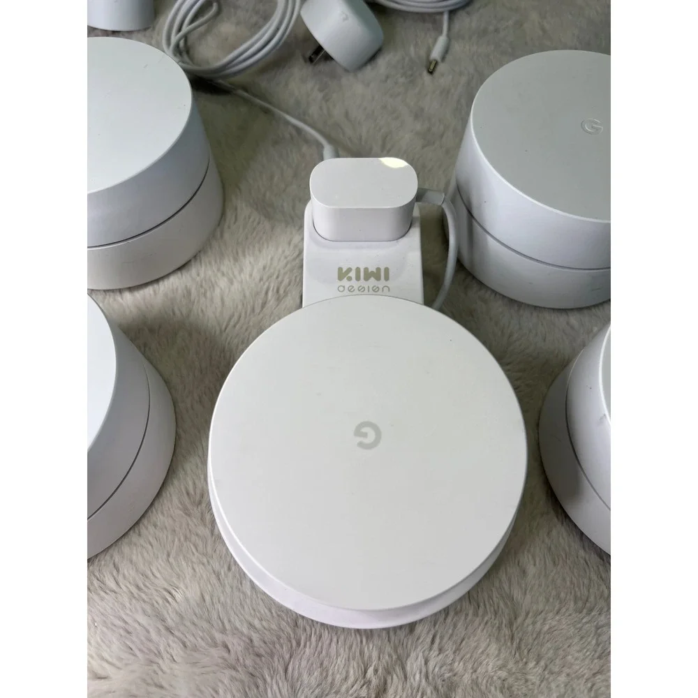 Google WiFi AC-1304 Mesh System 5-Pack with Wall Mount White